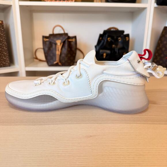Christian Louboutin Arpoador White Leather Drawstring Low Top Sneakers 42.5 main image 8